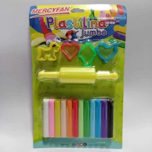 PLASTILINA CON RODILLO MOLDEABLE COLORES