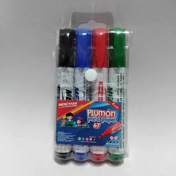 PLUMON PAPEL 47 X4 EN ESTUCHE PVC