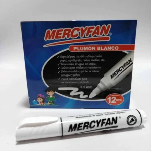 PLUMON BLANCO PERMANENTE CAJA X12 UND