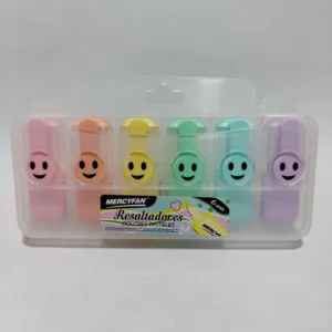 MINI RESALTADOR CARITA PASTEL X6