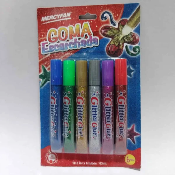 GOMA ESCARCHADA BLISTER X6