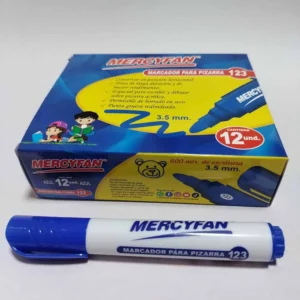 PLUMON PIZARRA 123 AZUL CAJA X12 UND