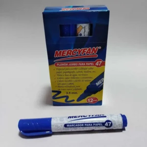 PLUMON PAPEL 47 AZUL CAJA X12 UND