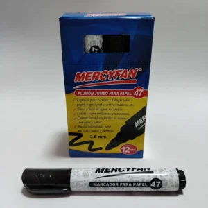 PLUMON PAPEL 47 NEGRO CAJA X12 UND