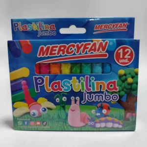 PLASTILINA JUMBO COLORES X6