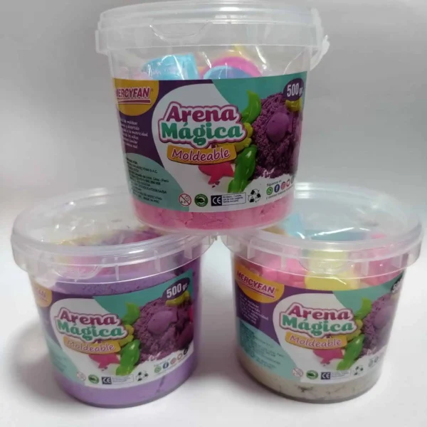 ARENA MAGICA MOLDEABLE 500GR X3 UND - Imagen 2