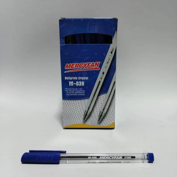 LAPICERO M-038 MERCYFAN AZUL CAJA X50 UND