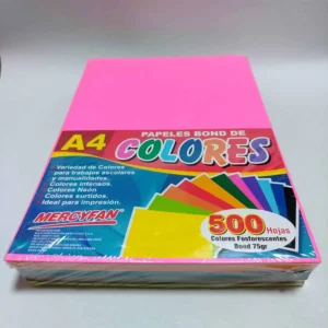 BOND A4 COLORES X500 UND