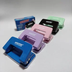 PERFORADOR 2HUECOS COLORES X5 UND
