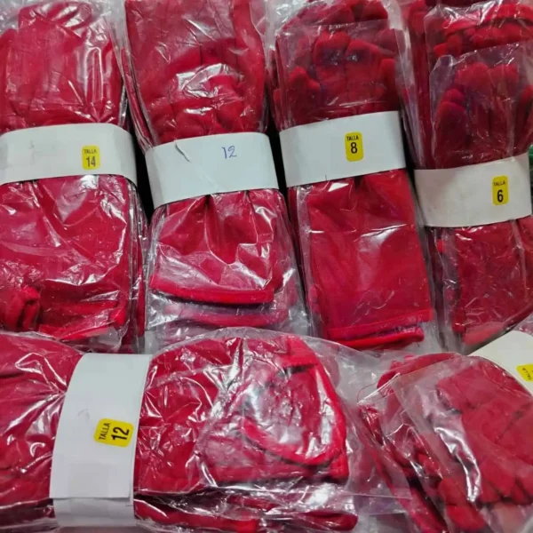GUANTES ROJO "X12"