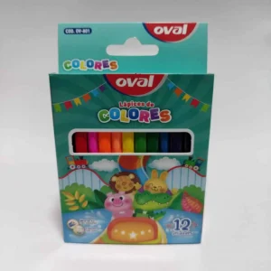 COLORES CORTOS OVAL X12