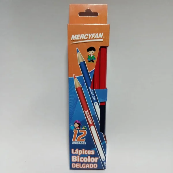 LAPIZ BICOLOR DELGADO X12