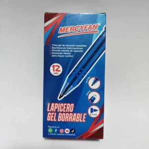 LAPICERO BORRABLE AZUL CAJA X12 UND