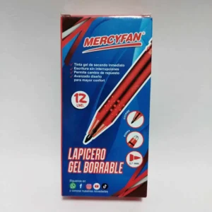 LAPICERO BORRABLE ROJO CAJA X12 UND