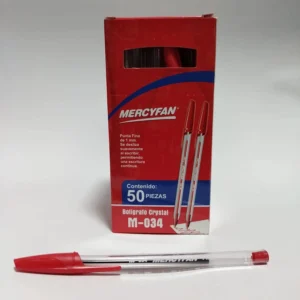 LAPICERO M-034 MERCYFAN ROJO CAJA X50 UND