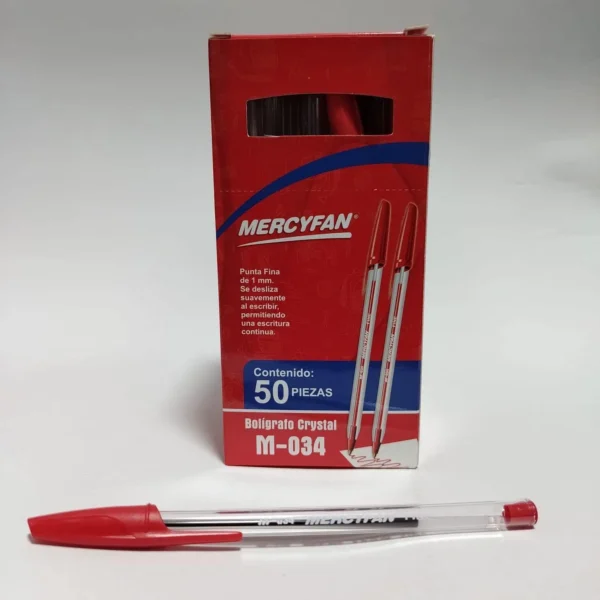 LAPICERO M-034 MERCYFAN ROJO CAJA X50 UND