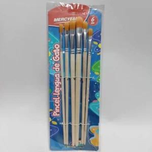 PINCEL PUNTA LENGUA DE GATO MERCYFAN X6 UND